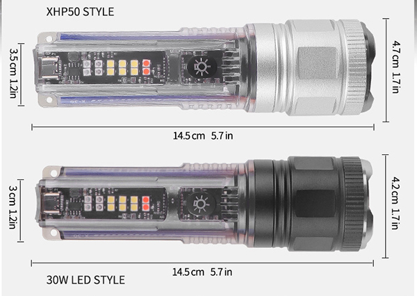 solar multifunctional flashlight 3